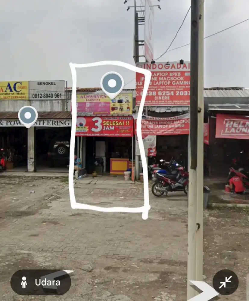 Disewakan ruko di pinggir jalan raya cinere