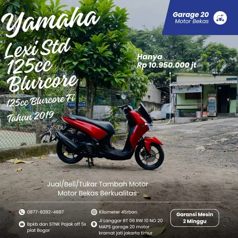 Yamaha Lexi 125cc Std Bluecore Fi Tahun 2019