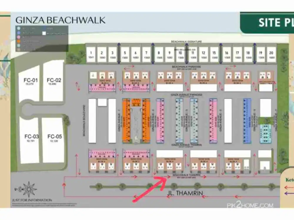 Ruko SOHO Office CBD Ginza Beachwalk PIK2, ada Lift, 5 lantai