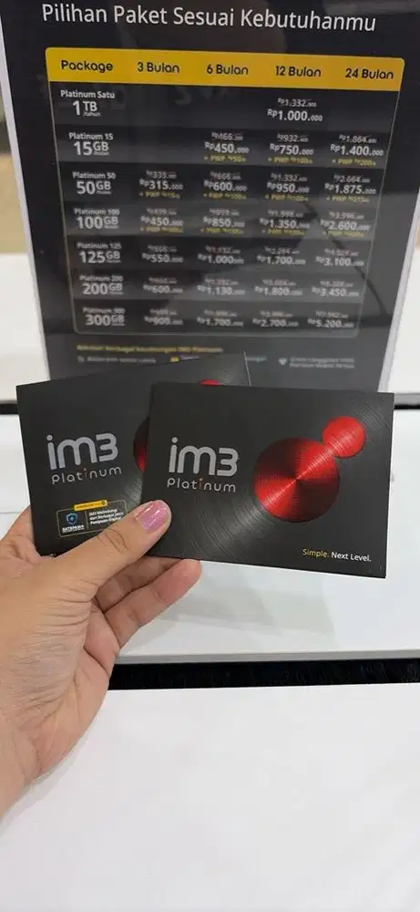 Paket Data Indosat 65GB 62RB Req Nomor cantik