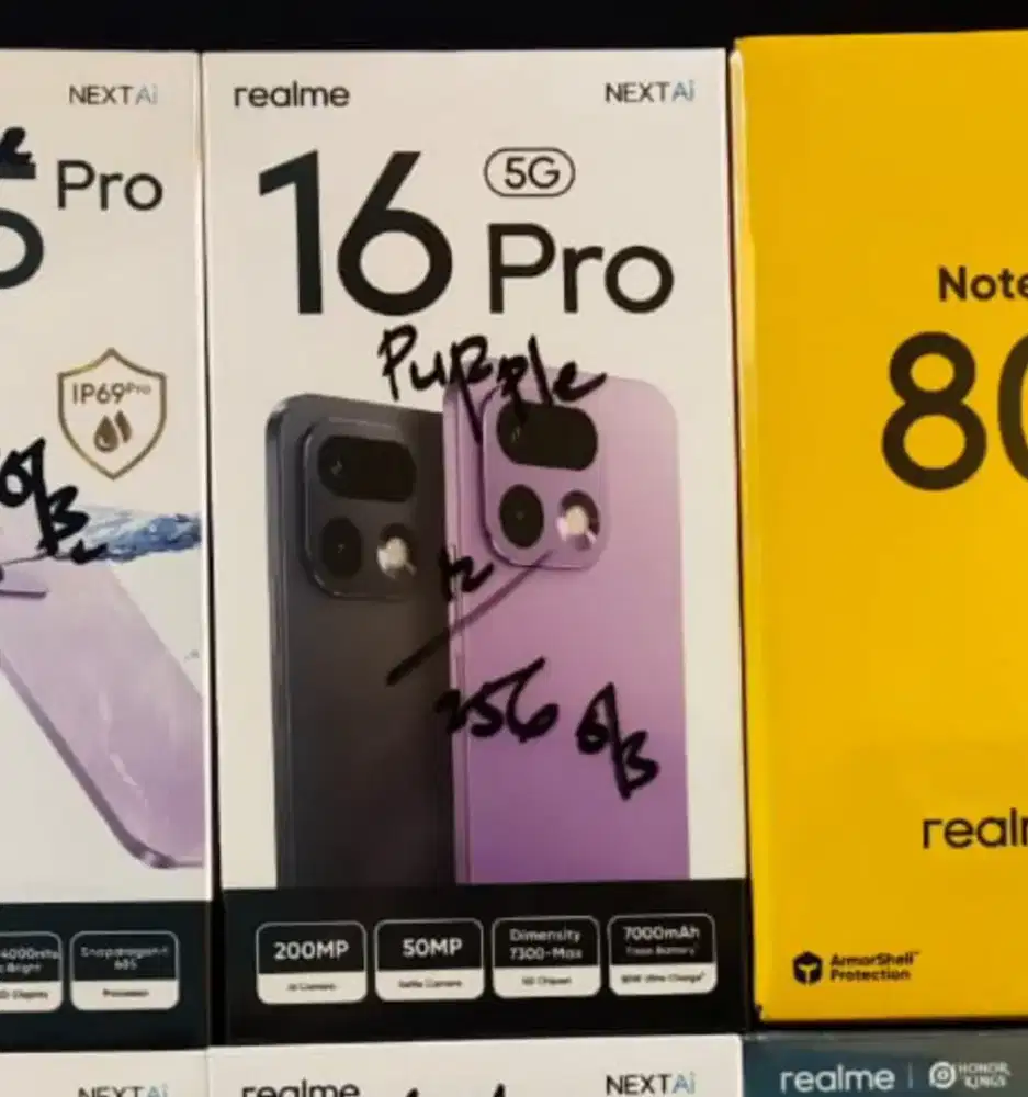 Realme 16 Pro 12GB+256GB Purple  BNIB Garansi Resmi Indonesia