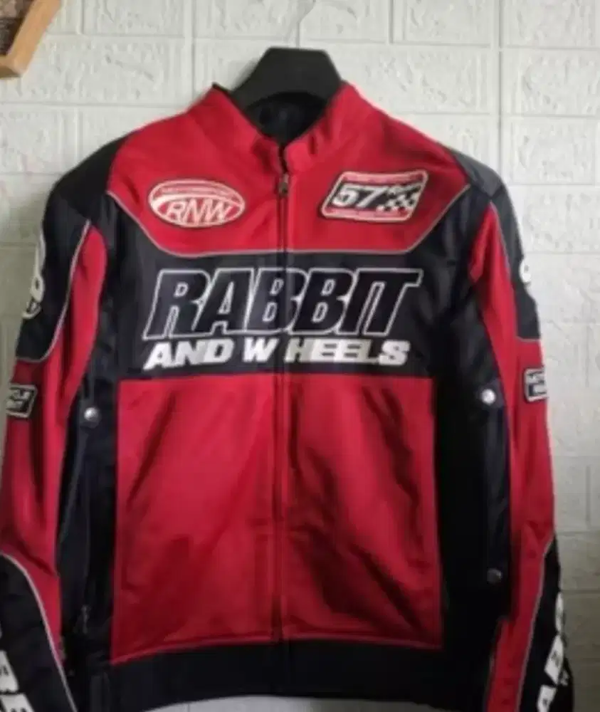 Jaket Rabbit n Wheels RNW Reys Merah full protektor
