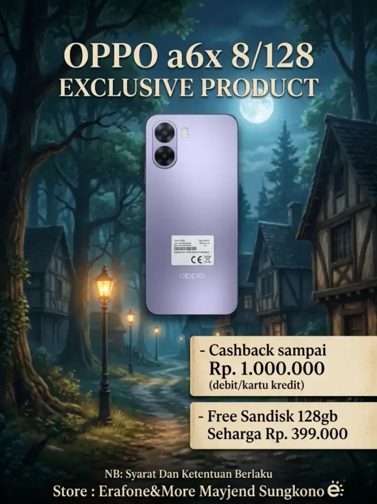 Promo OPPO A6x 8/128 Exclusive Product