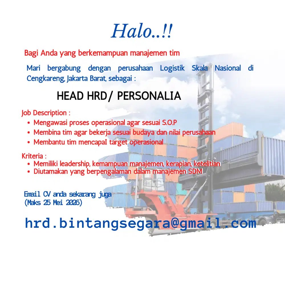 Head HRD/ Personalia
