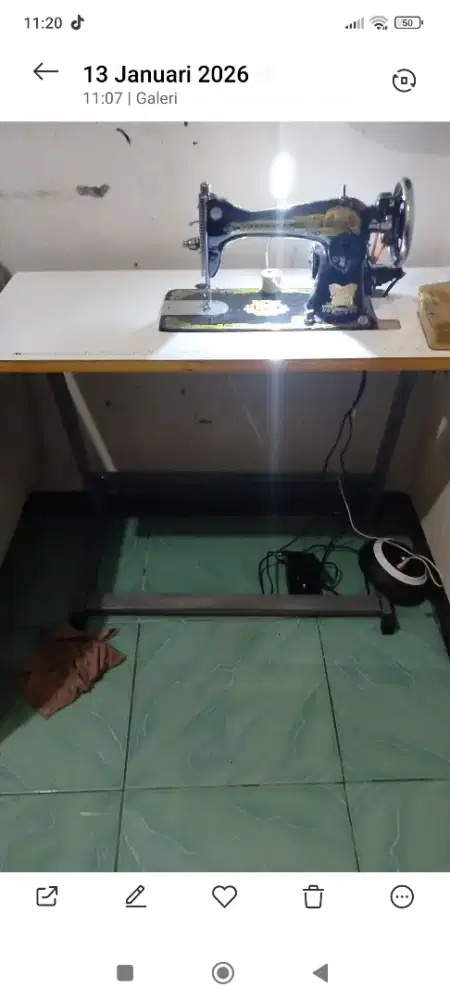 Di Jual mesin jait baterplay Rp 800.000,dari beli jarang di pakai,