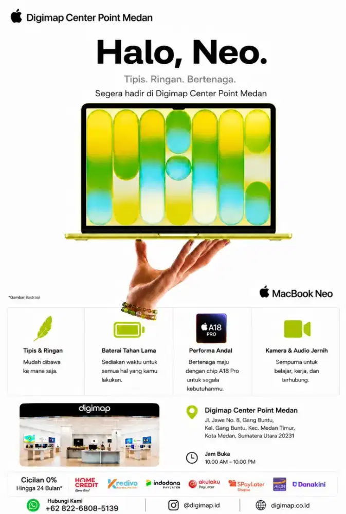 Kredit macbook neo hanya dengan KTP