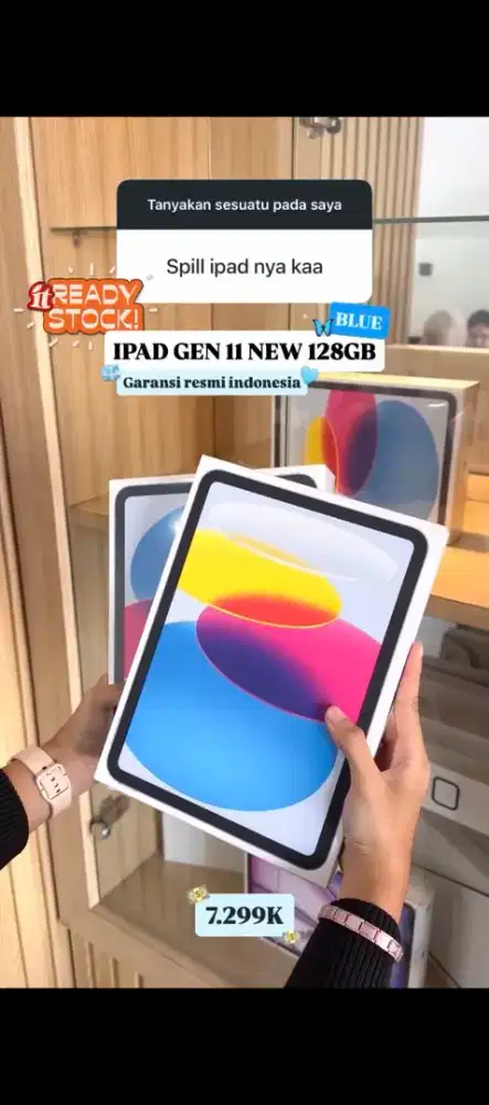 Ipad gen 11 wifi only new ibox cicilan cukup KTP