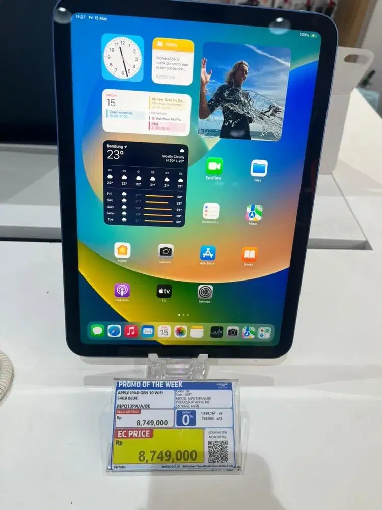 PROMO TRIPEL ZERO APPLE IPAD GEN 10 WIFI 64GB BLUE