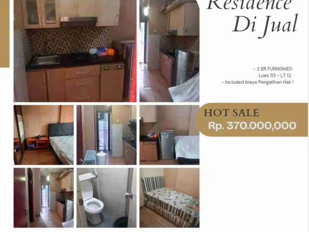 Mt Haryono Residence 2 kamar furnished disewakan bisa bulanan
