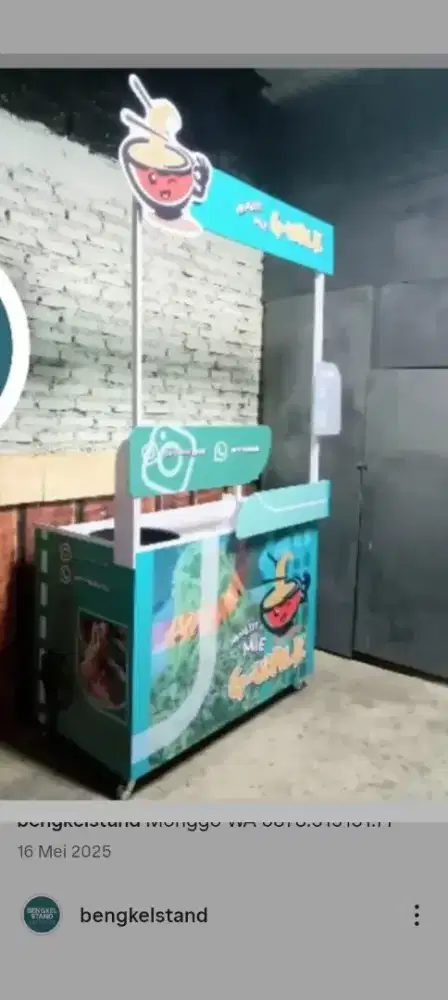 Booth minimalis unik utk makanan