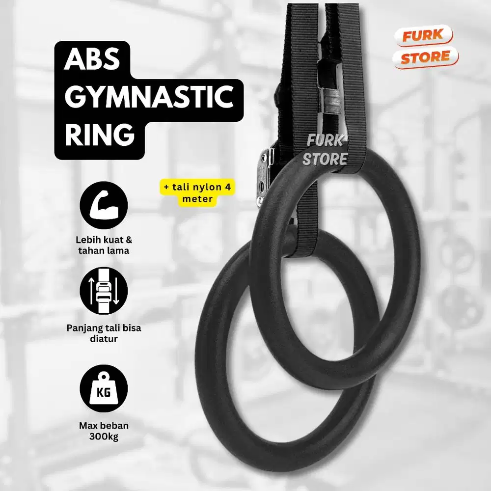 GMA1 Gymnastic Ring ABS - Ring Senam Murah | Pull Up Ring Kuat Stabil