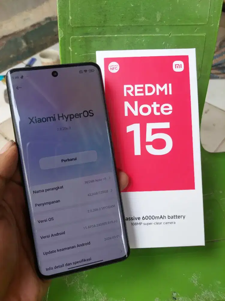 Redmi note 15 8/128 fullset