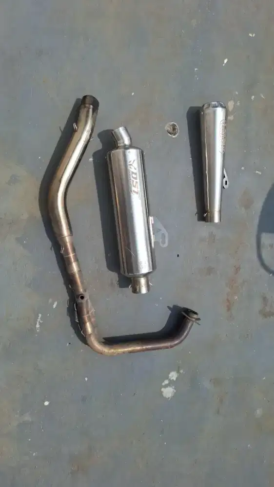 knalpot dst fullsystem ninja 250 new