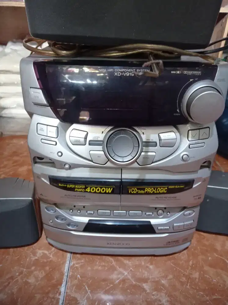 audio component kenwood dan speker jual aja masi nyalah