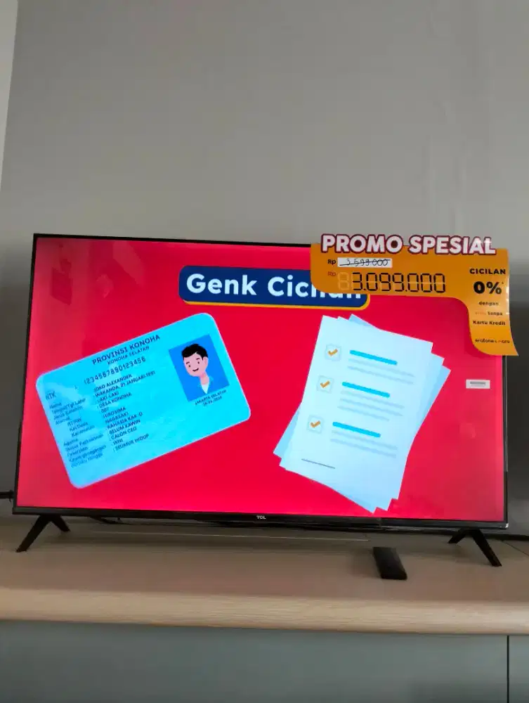 TCL PROMO SPESIAL cicilan tanpa Dp Syarat hanya KTP