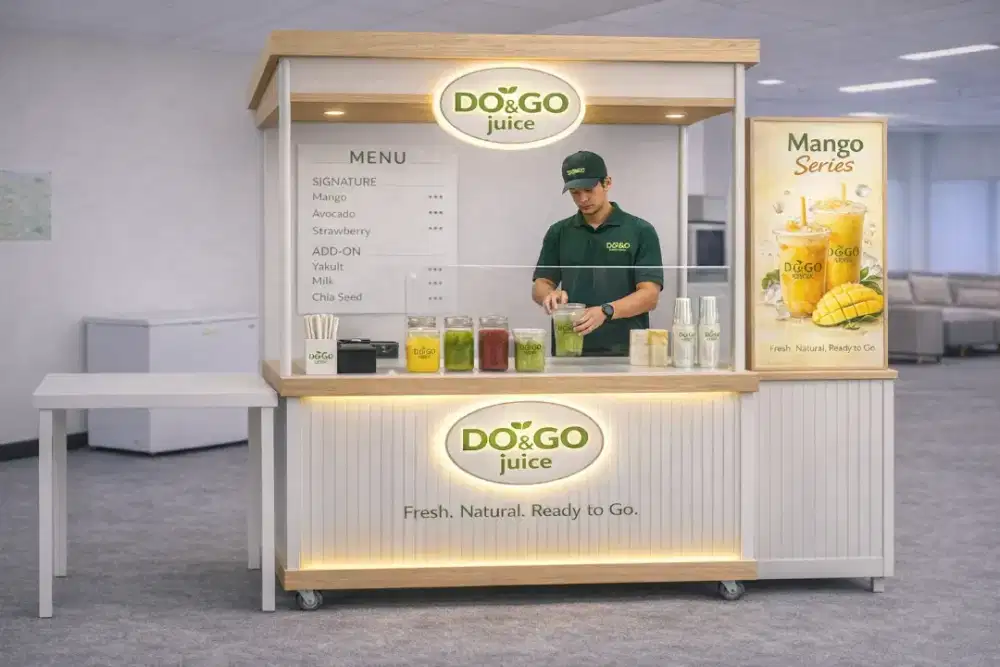 Karyawan Jaga Toko Juice