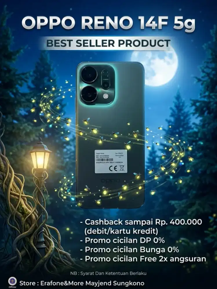 Oppo RENO 14F 5g CASHBACK BANK