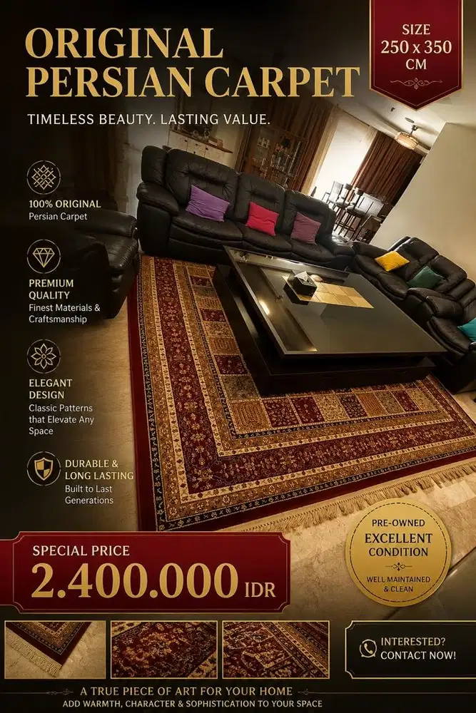 Original persian carpet 250*350