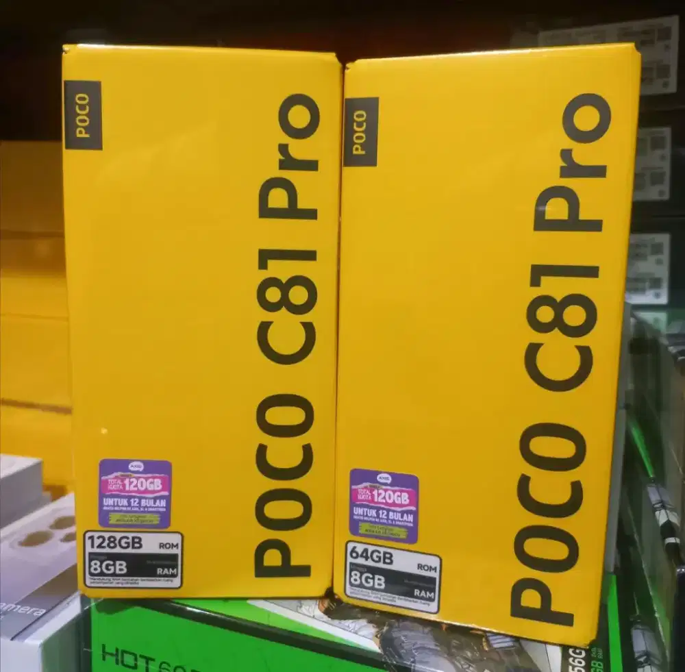 POCO C81 PRO RAM 4GB+128GB BNIB/BARU/SEGEL. GARANSI RESMI