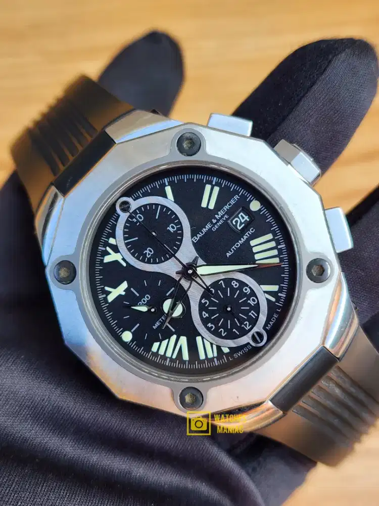 Jam Tangan Original Baume Mercier Riviera Chronograph Automatic Swiss
