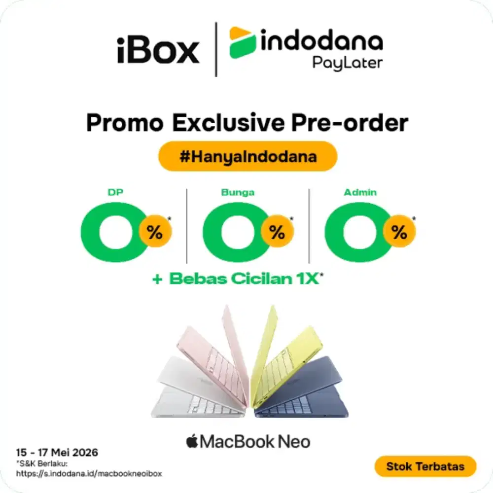 PRE ORDER MACBOOK NEO TERBARU!