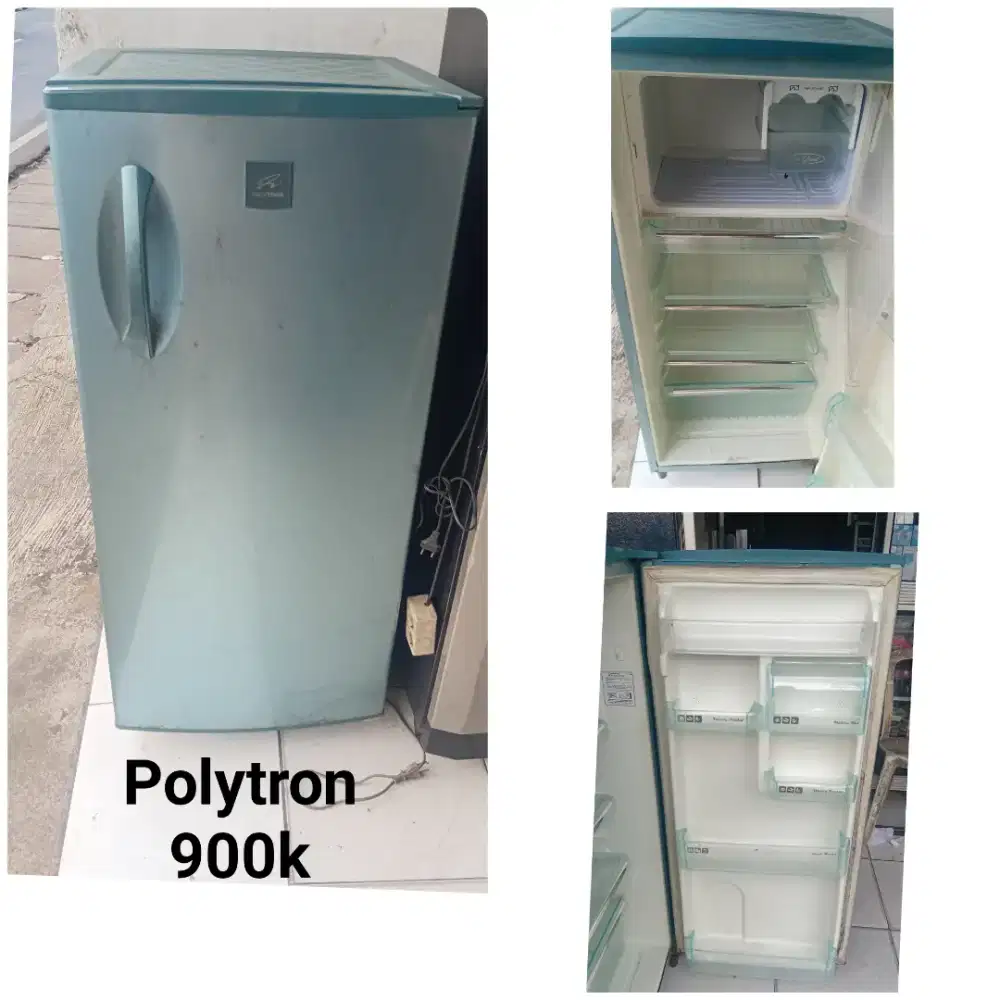 Kulkas polytron bekas bergaransi