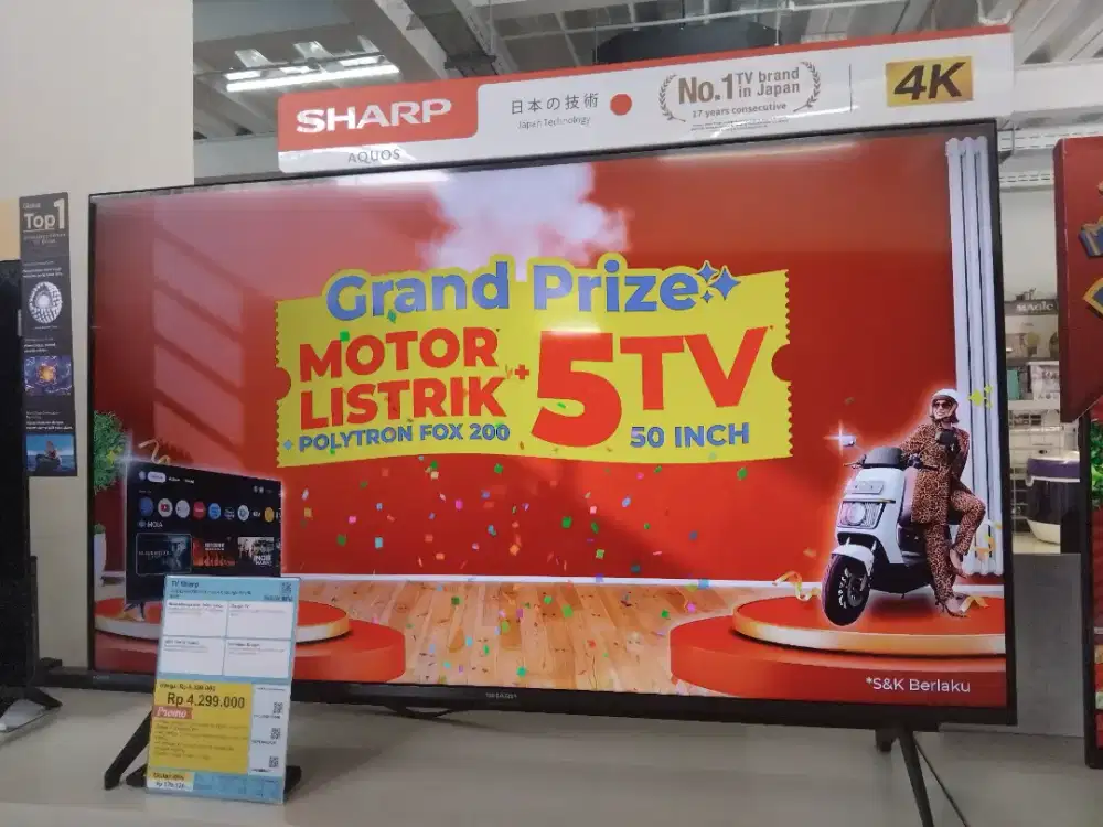 TV Sharp 43 inch 4k Google TV