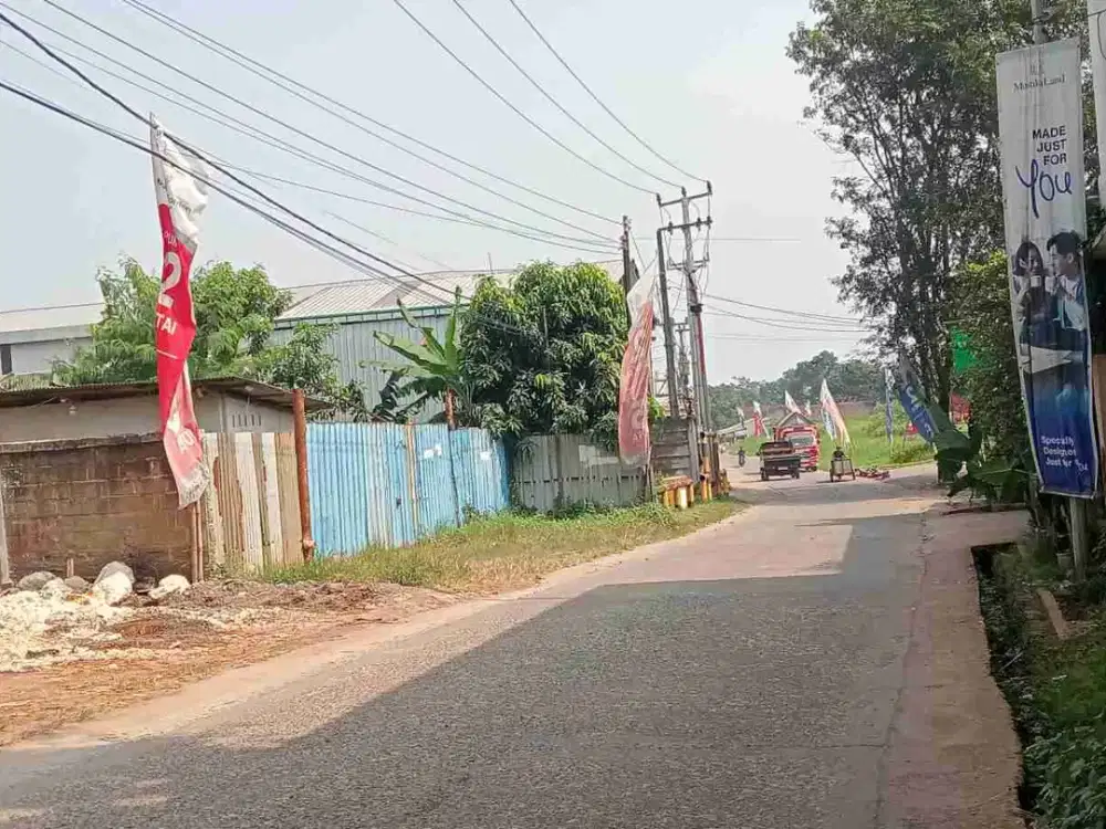 Tanah 600m dekat tol Burangkeng Setu kab bekasi