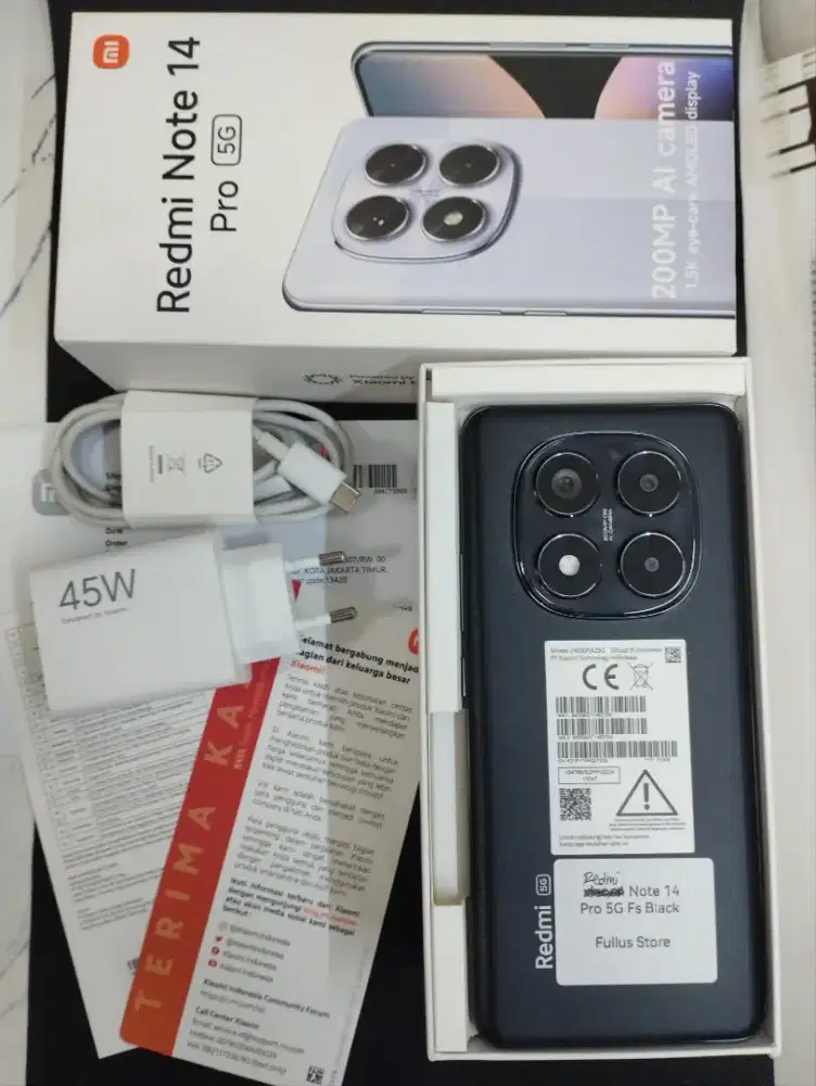 Redmi Note 14 Pro 5G 12/512GB
Black