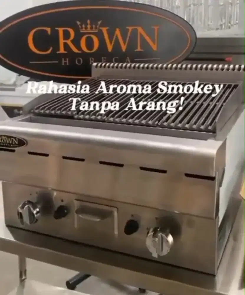 Kompor Gas Lava Rock Grill Crown Char Broiler ERQH600