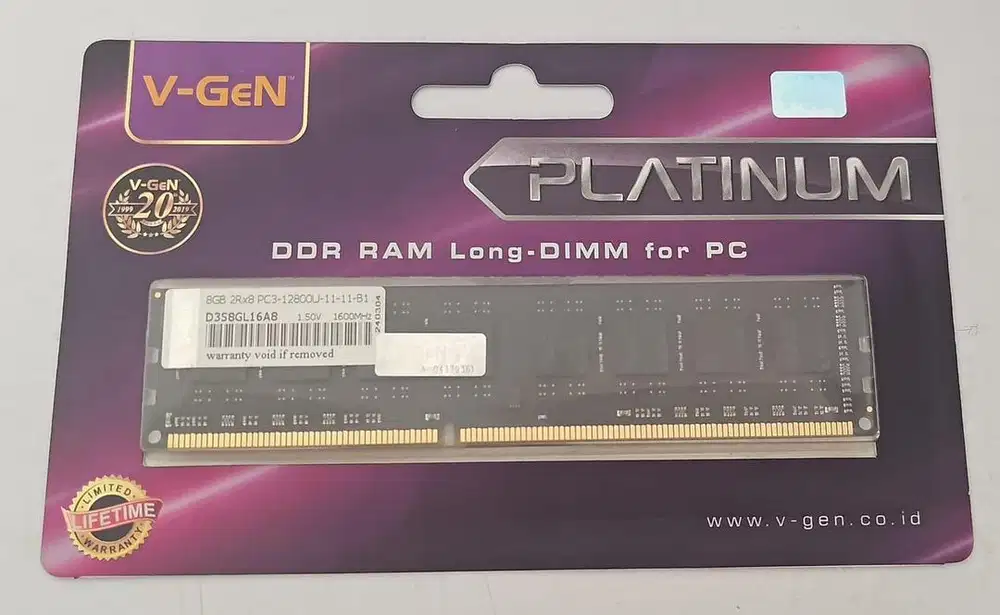 RAM V-Gen PLATINUM DDR3 8GB