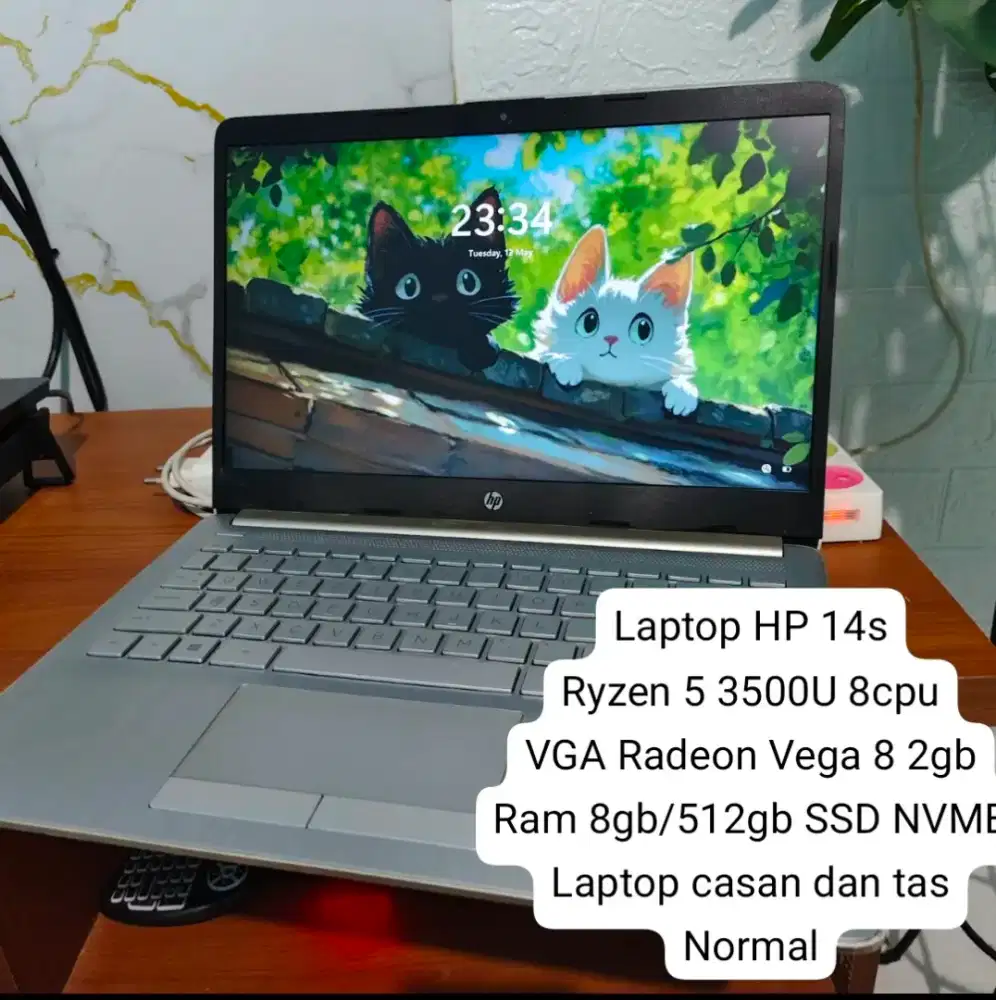 Laptop HP14s Ryzen 5 3500U 8CPU