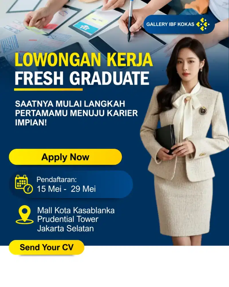Staff Office di Mall Kokas, Jaksel , (no pungli/Free)