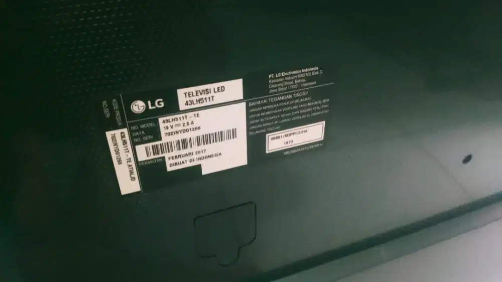 Jual tv led LG ukuran 43 inci sudah digital tv