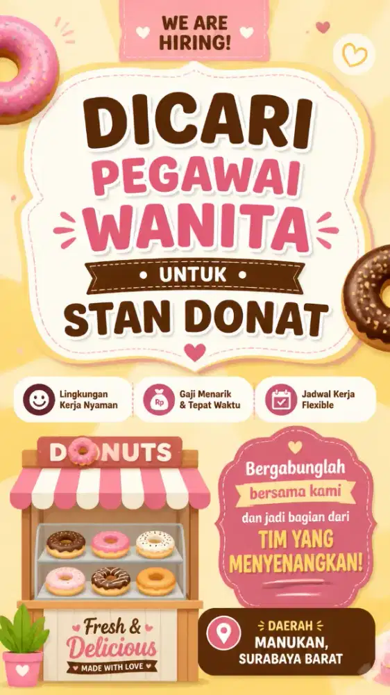 Dicari pegawai wanita
