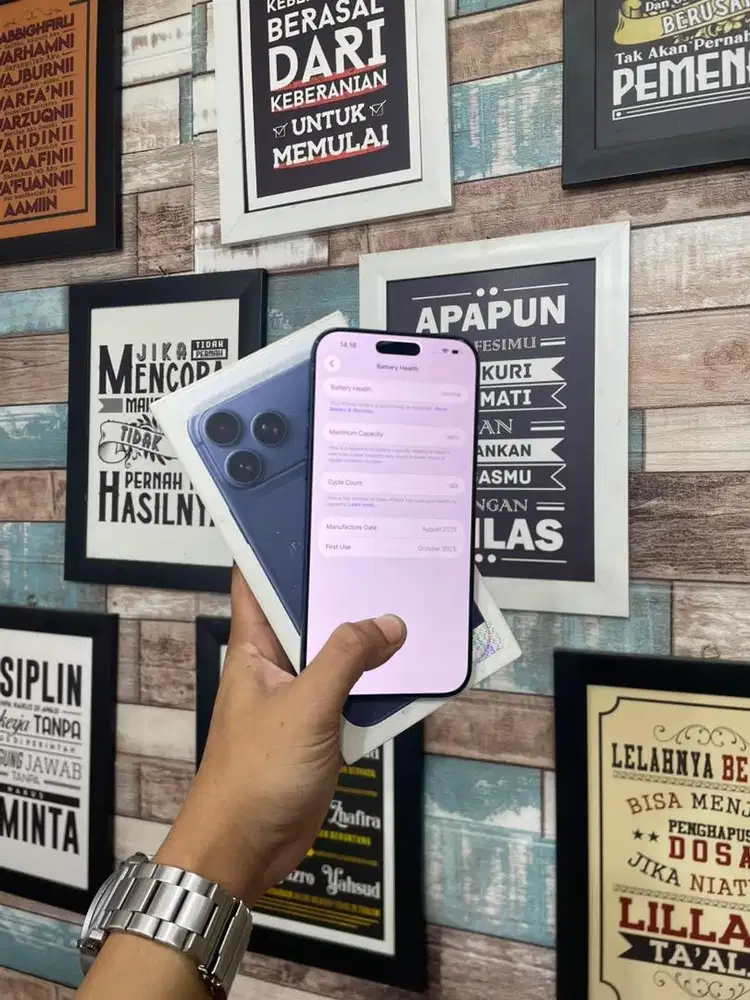 iphone 17 pro max 256 blue inter original