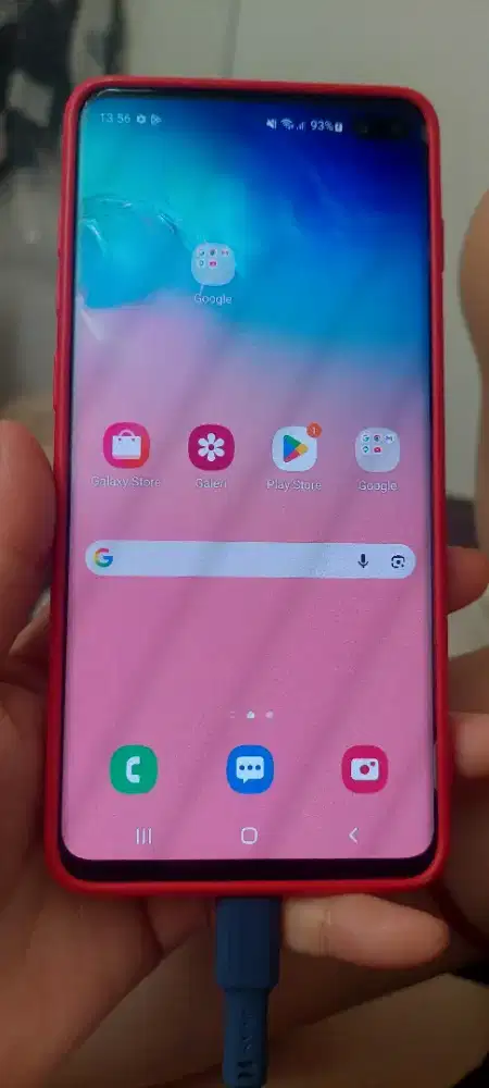 Jual hp samsung s10+ kondisi mulus no minuss tidak ada lecet