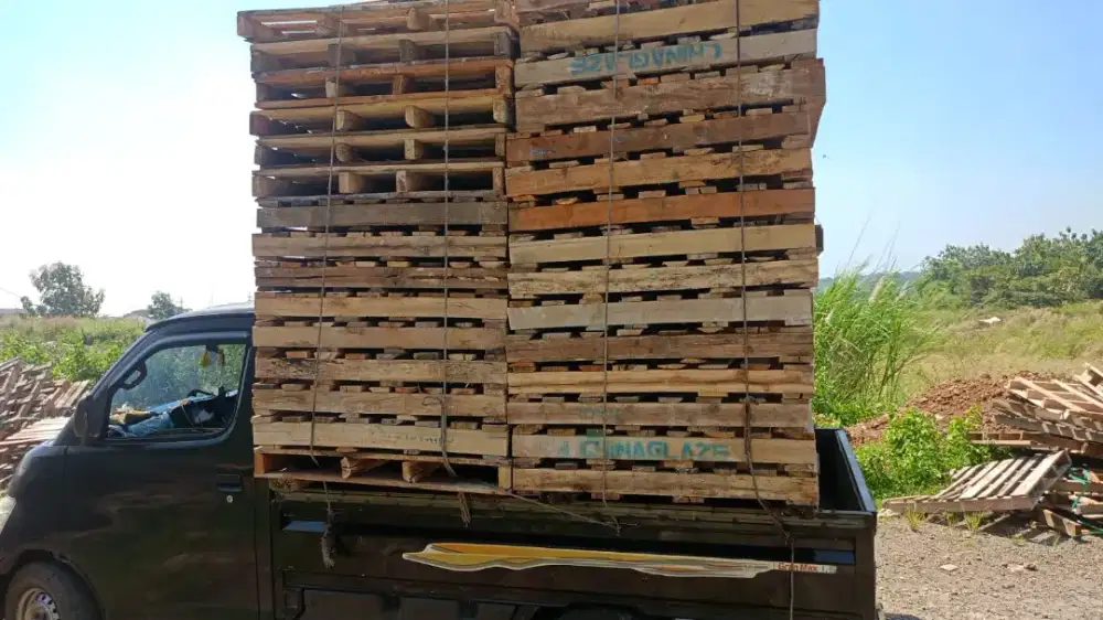 palet kayu keras 100 x 100 cm