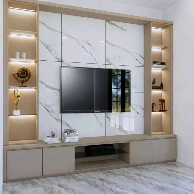 Bacdrop tv elegan minimalis