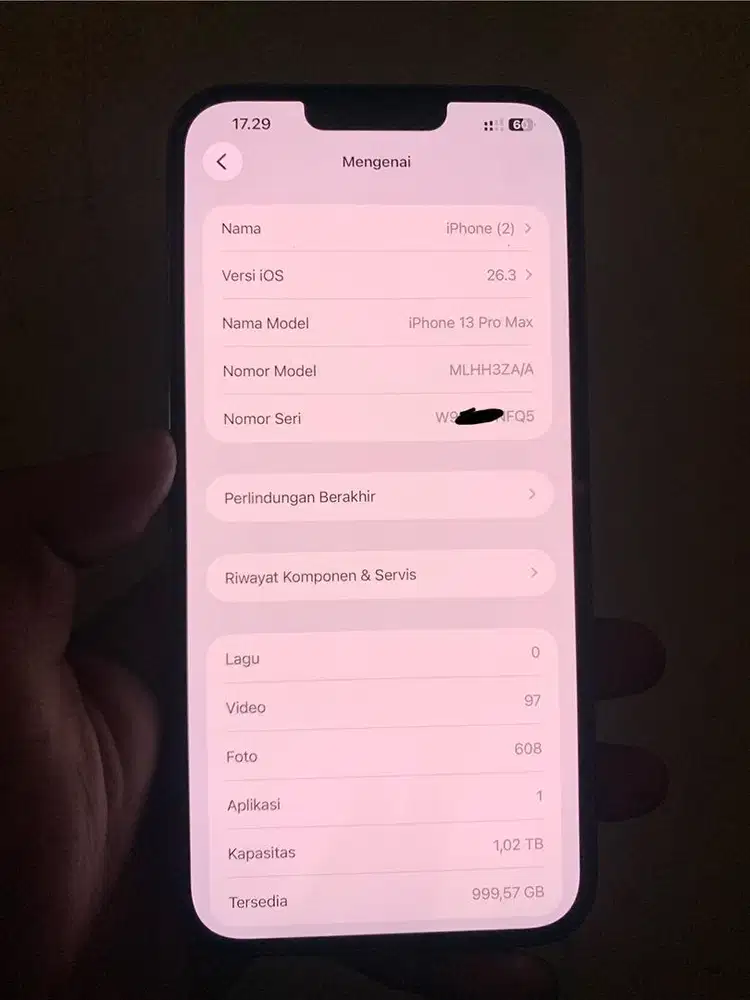 Iphone 13 pro max 1TB dual sim nano kemenperin