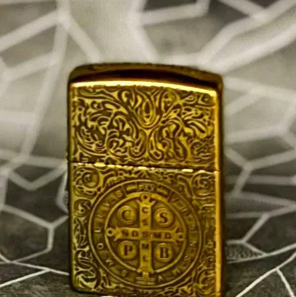 Zippo San Benito Gold Engraved 2022/23 Original USA Religious Edition