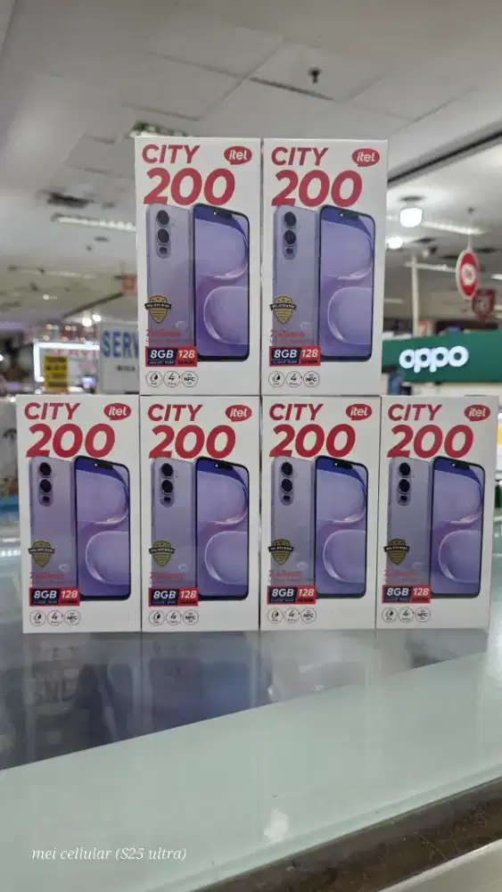 Itel city 200 nfc  ram 4gb+4gb/128gb baru segel resmi bisa TT kredit