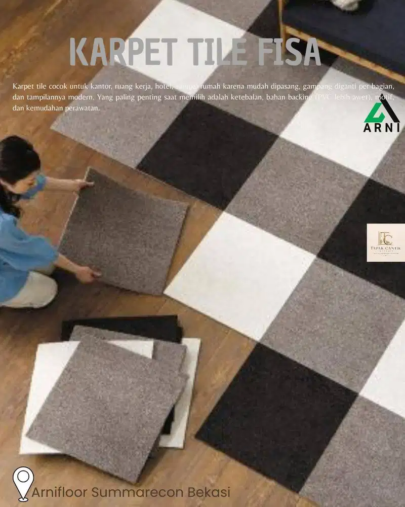 KARPET TILE FISA 1 BOX ISI 24 PCS