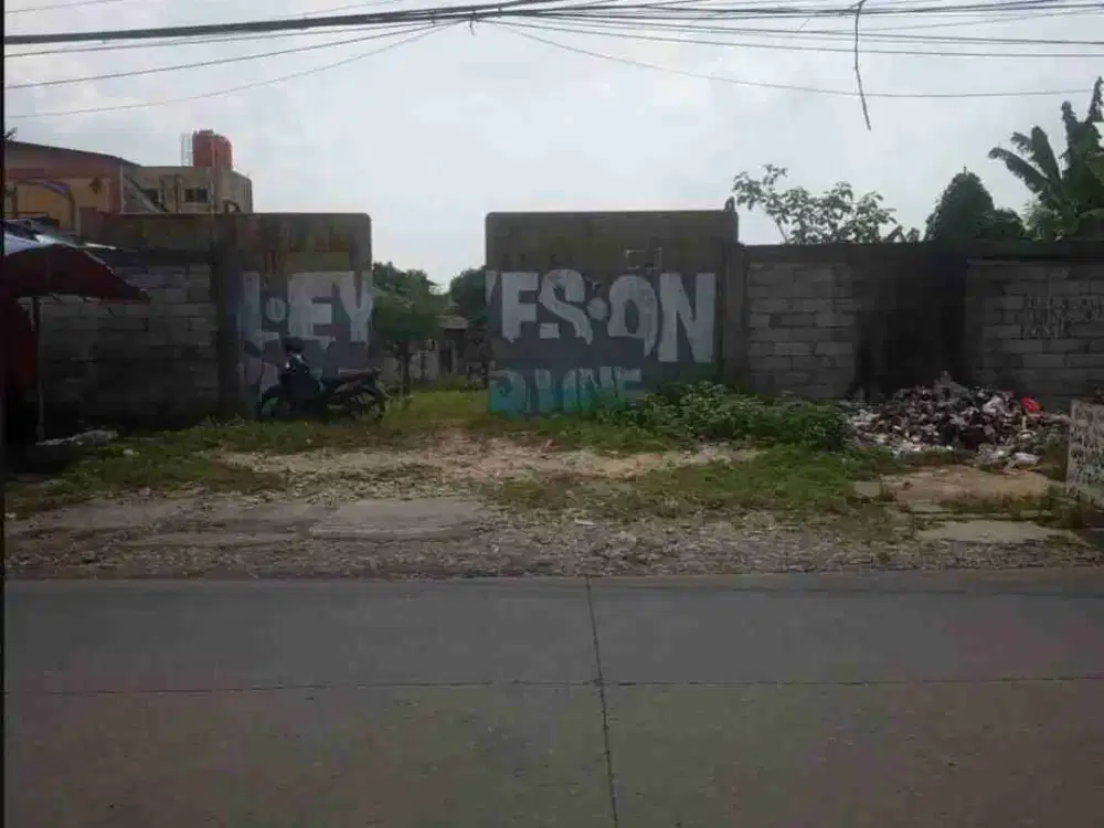 Dijual murah tanah dipinggir jl dekat pintu tol cimanggis Leuwi nanggung