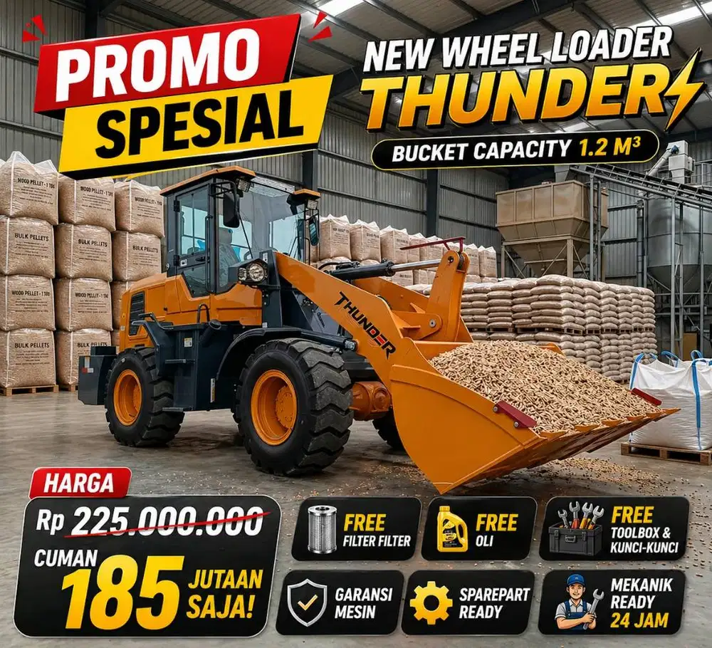Thunder Wheel Loader China Tangguh dan Handal Garansi Part Ready Stock