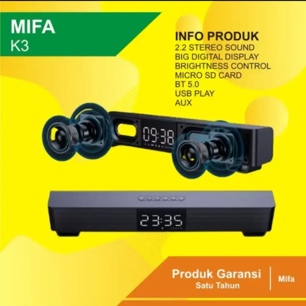 Speaker Bluetooth Mifa K3 Soundbar Like New