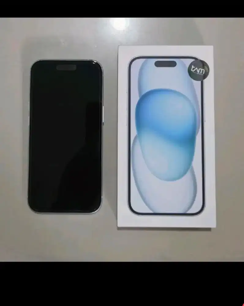 IPhone 15 Basic Blue 128GB, Like New ,Mulus & Fullset