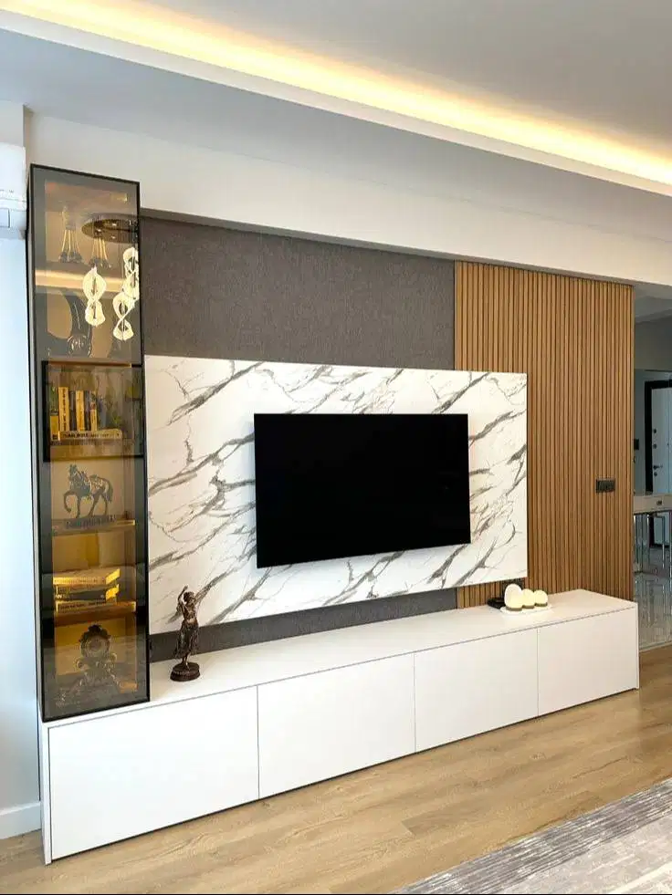 bacdrop/stand tv hpl