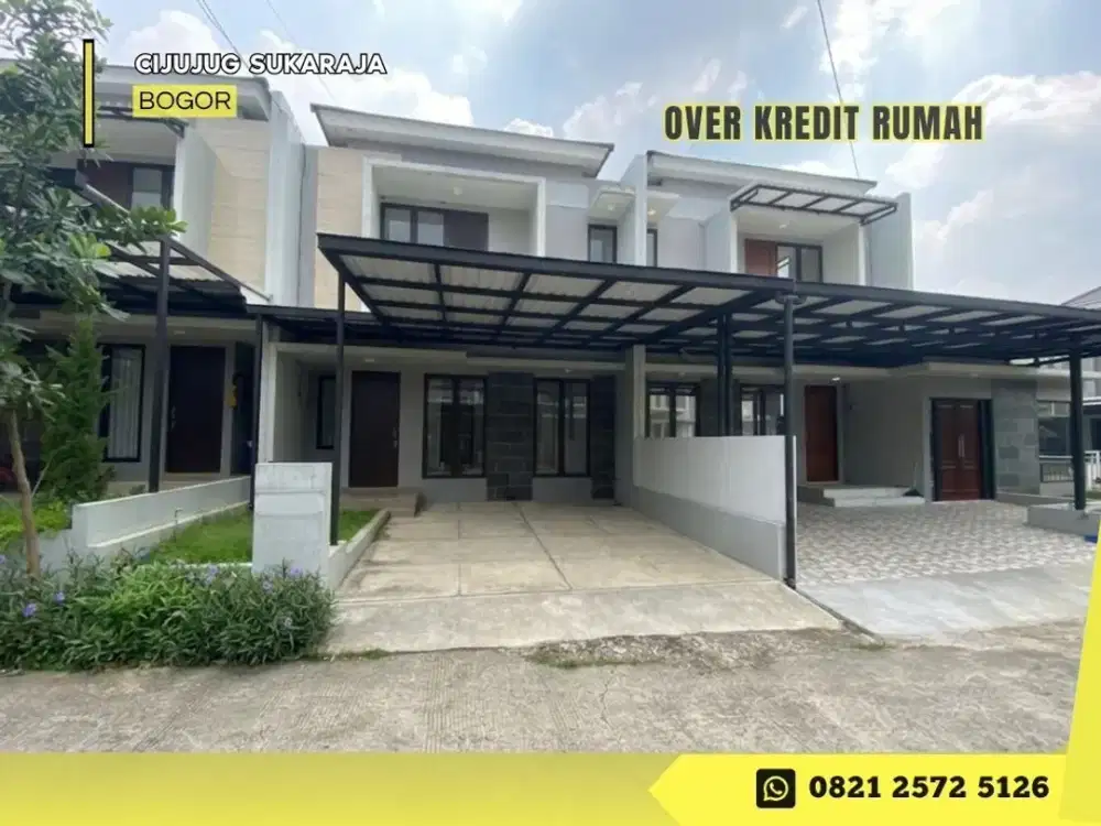 Jual Rumah Over Kredit 2LT LT105 dkt Tol di Graha Laras Sentul Bogor