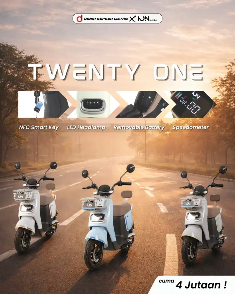 Jual Sepeda Listrik Promo 4jutaan Ion Twenty One